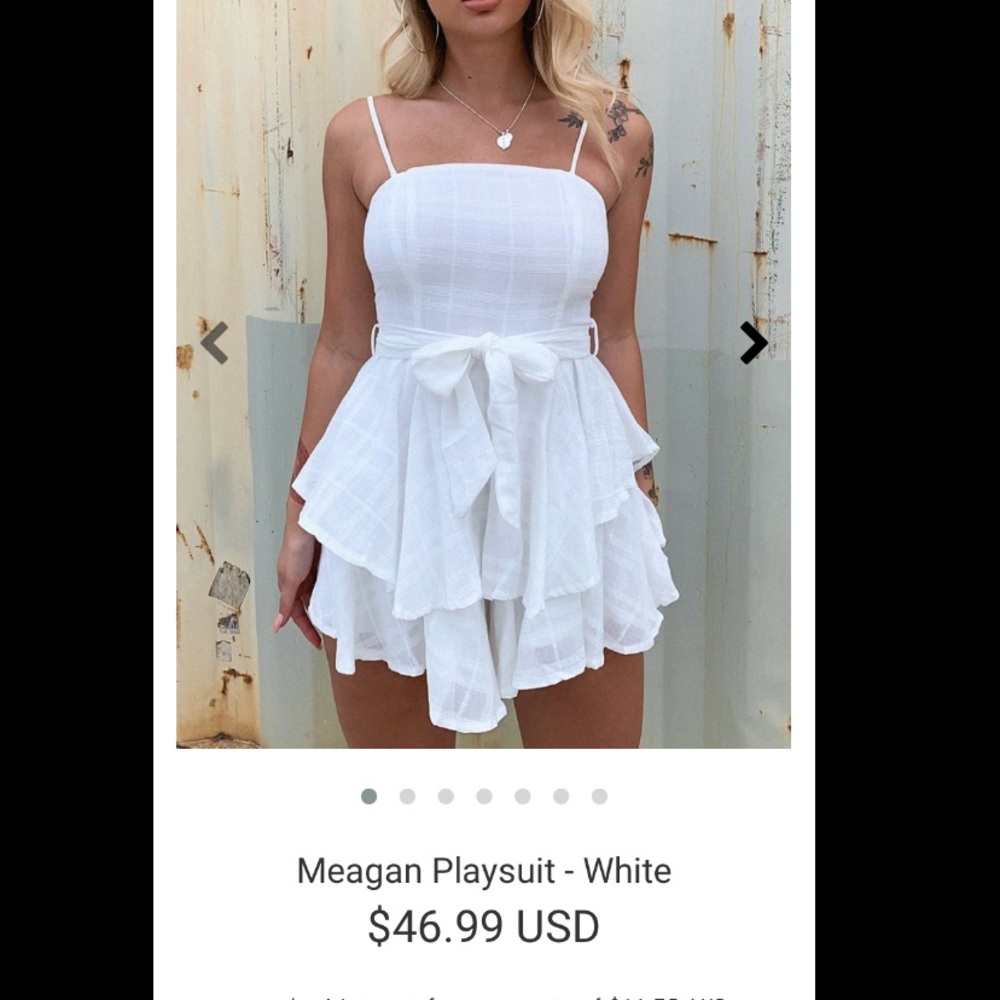 new with tags white romper from That’s So Fetch
